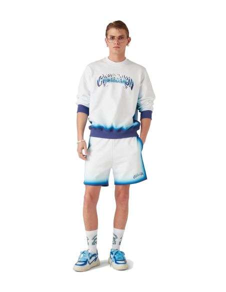 BLUE FADE SWEATSHORTS