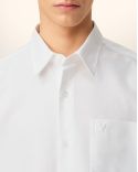 CHEMISE BOXY EMBOSSÉ BLANCHE