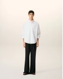 WHITE SHIRT BOXY EMBOSSED