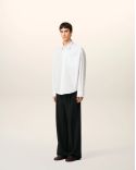 CHEMISE BOXY EMBOSSÉ BLANCHE