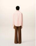 CHEMISE BOXY EMBOSSÉ ROSE POUDRE