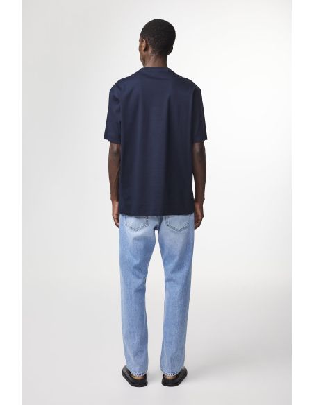 TSHIRT PEDRO BRODÉ BLEU MARINE