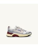 HYPERWAY SNEAKERS WOMAN WHITE AND SILVER-TONE LAMINATED