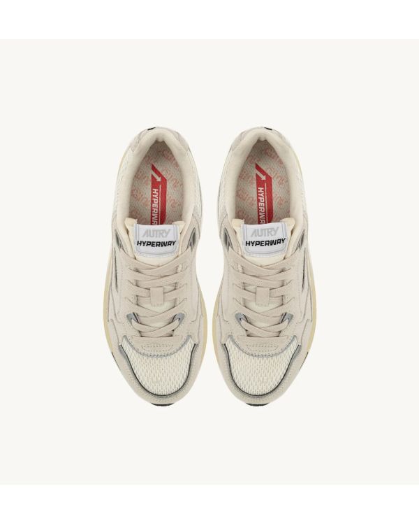HYPERWAY SNEAKERS IN WHITE AND SILVER