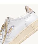 MEDALIST SNEAKERS WOMAN WHITE AND DETAILS IN GOLD LUREX