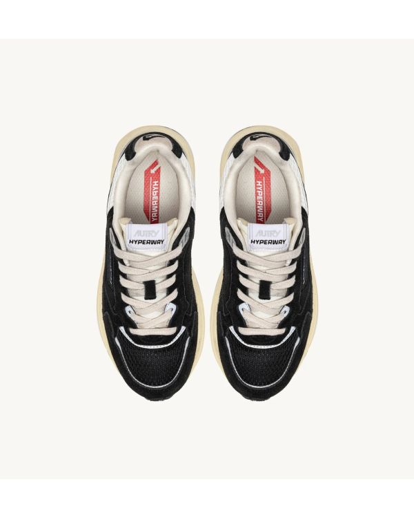 HYPERWAY SNEAKERS WOMAN BLACK AND SILVER