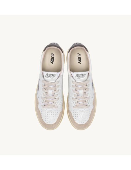 MEDALIST SNEAKERS WOMAN IN WHITE AND MOREL