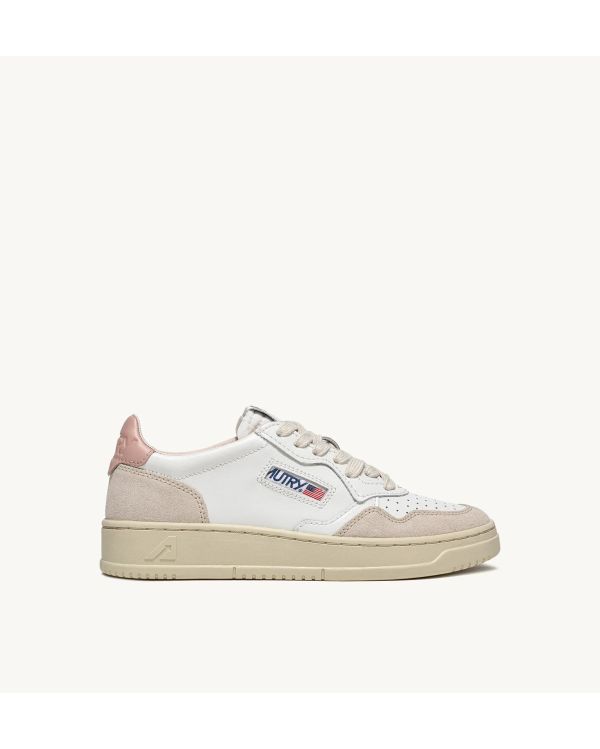 MEDALIST WOMAN SNEAKERS IN WHITE AND POWDER BEIGE