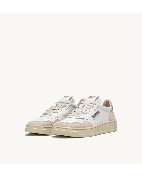 SNEAKERS MEDALIST FEMME BLANC ET POWDER BEIGE 2
