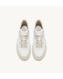 MEDALIST WOMAN SNEAKERS IN WHITE AND POWDER BEIGE
