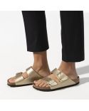 SANDALES ARIZONA BIRKO-FLOR GOLD