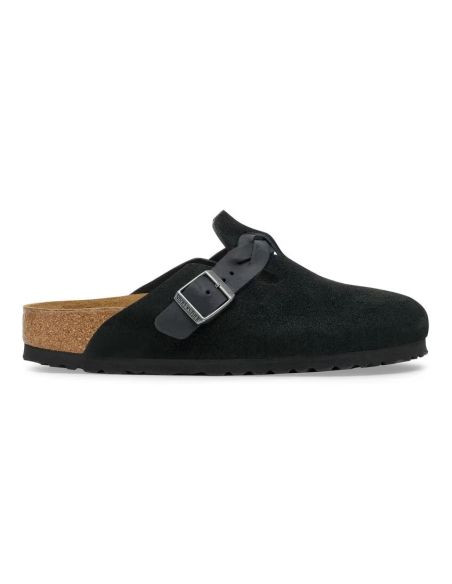 MULES BOSTON BRAIDED BLACK