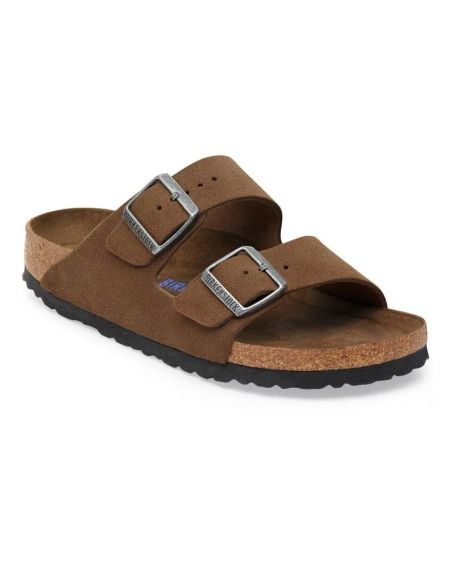 ARIZONA SANDALS SOFT FOOTBED DARK TEA TONAL