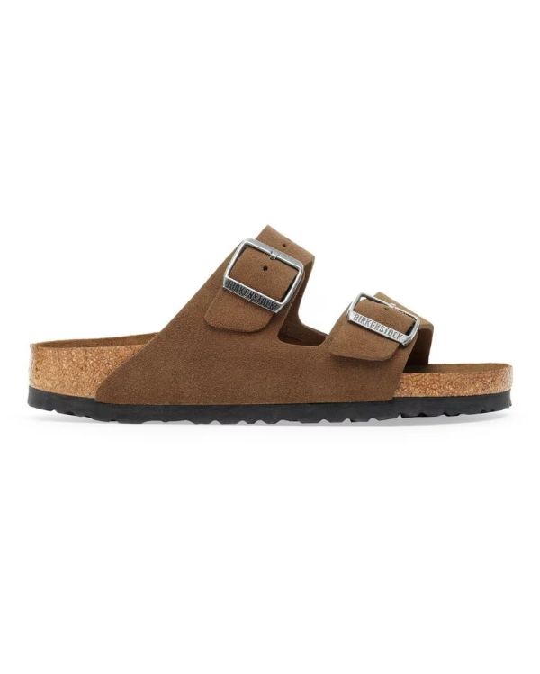 ARIZONA SANDALS SOFT FOOTBED DARK TEA TONAL