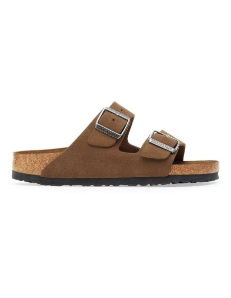 SANDALES ARIZONA LIT DE PIED SOUPLE THÉ NOIR TONAL
