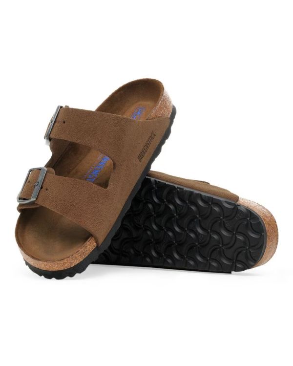 ARIZONA SANDALS SOFT FOOTBED DARK TEA TONAL