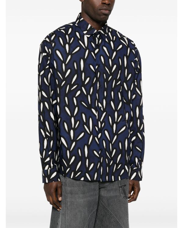 THE SIMON PRINT NAVY BLACK SHIRT