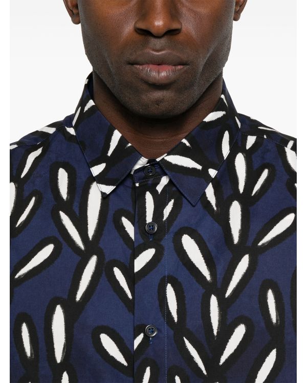 LA CHEMISE SIMON PRINT NAVY BLACK