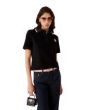 POLO EN ÉPONGE JACQUARD MONOGRAMME NOIR