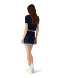 POLO DE TENNIS EN TRICOT MÉRINOS BLEU