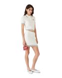 COTTON BOUCLÉ POLO SHIRT WHITE