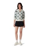 MOHAIR MONOGRAM ZIP JUMPER