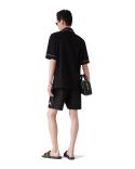 MONOGRAM JACQUARD TOWELLING SHORTS BLACK