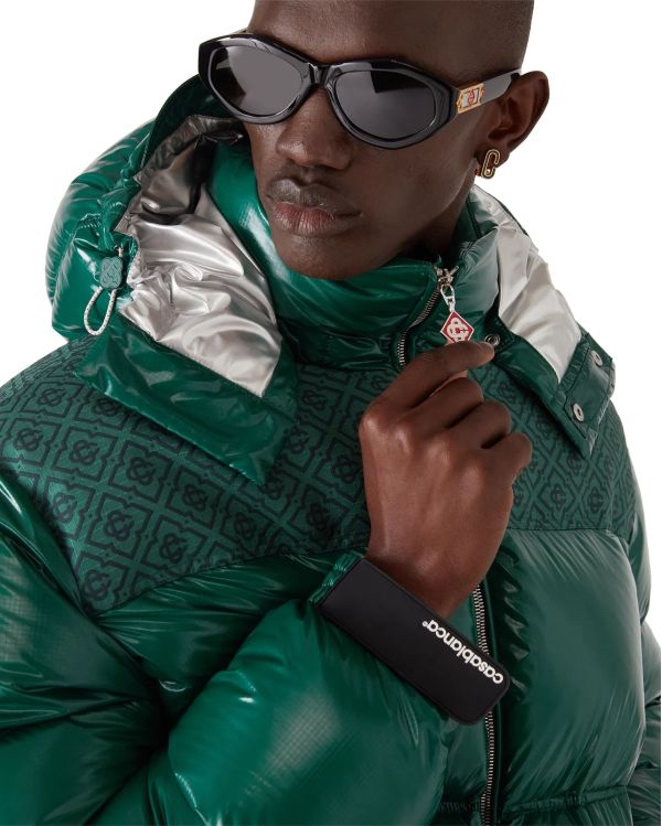 DOUDOUNE EN NYLON VERT