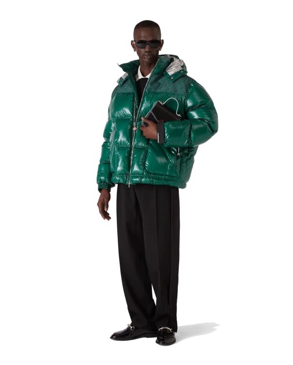NYLON PUFFER JACKET GREEN