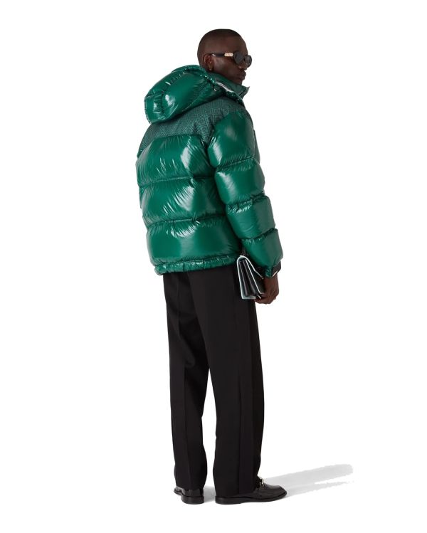 NYLON PUFFER JACKET GREEN