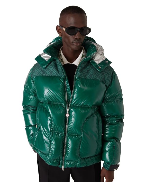 NYLON PUFFER JACKET GREEN 2