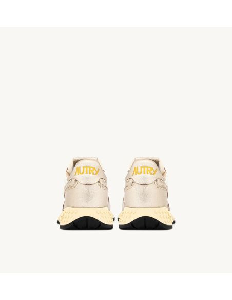 SNEAKERS REELWIND FEMME BLANC ET METALLIQUE OR