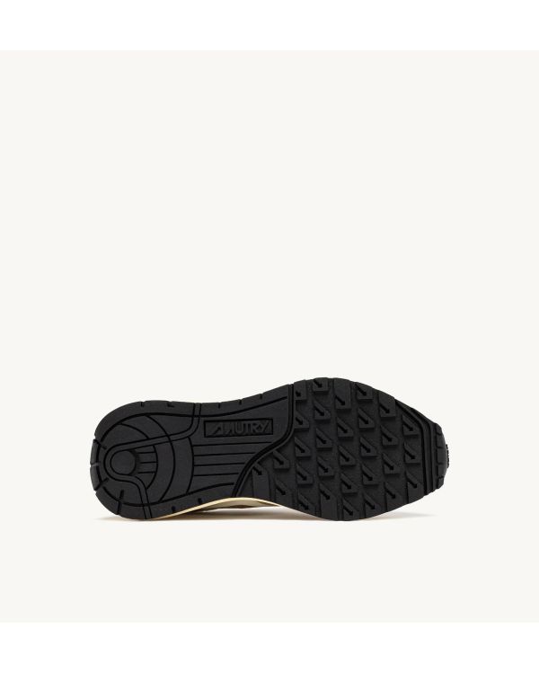 REELWIND WOMEN'S WHITE AND METALLIC GOLD SNEAKERS