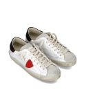 SNEAKERS PRSX HOMME BLANC NOIR ET ROUGE