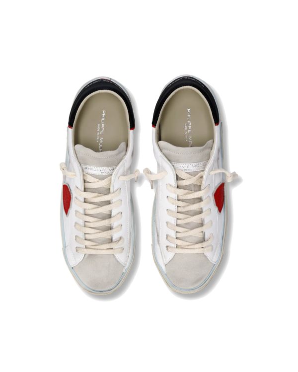 SNEAKERS PRSX HOMME BLANC NOIR ET ROUGE
