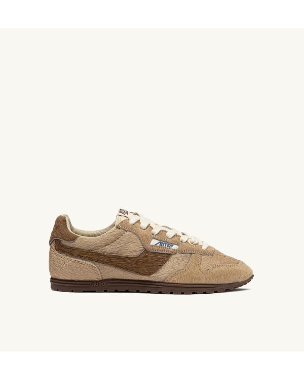 WINDSPIN LOW WOMEN'S IVORY BROWN SNEAKERS