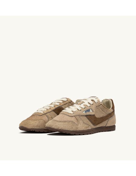 SNEAKERS WINDSPIN LOW FEMME MARRON IVOIRE