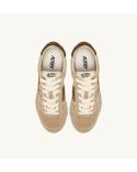 WINDSPIN LOW WOMEN'S IVORY BROWN SNEAKERS