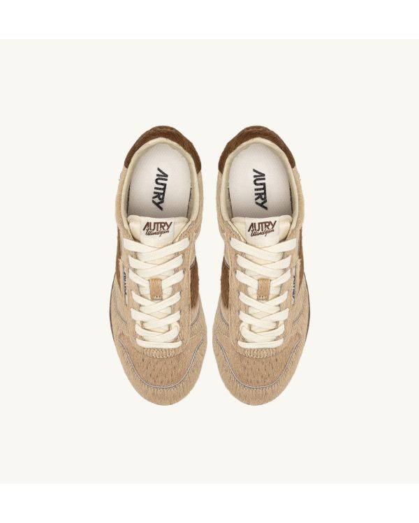 SNEAKERS WINDSPIN LOW FEMME MARRON IVOIRE