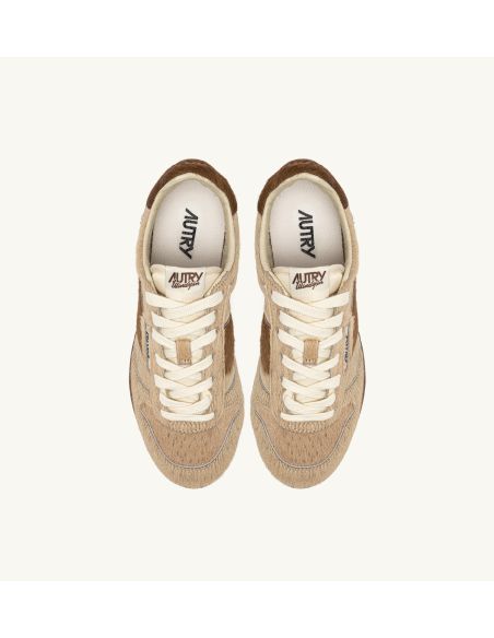 WINDSPIN LOW WOMEN'S IVORY BROWN SNEAKERS