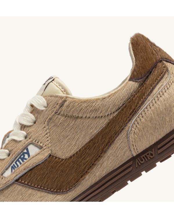 WINDSPIN LOW WOMEN'S IVORY BROWN SNEAKERS