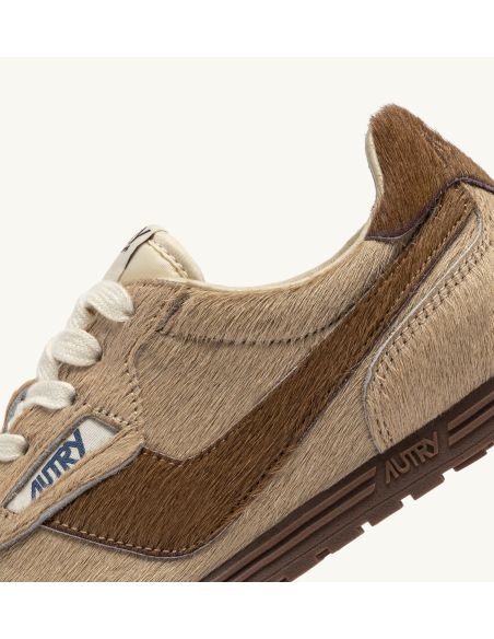 SNEAKERS WINDSPIN LOW FEMME MARRON IVOIRE