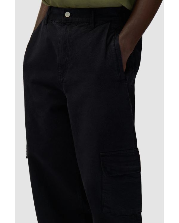 LOW CARGO PANTS BLACK