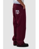 GRAPHIC POCKET PANTS BORDEAUX