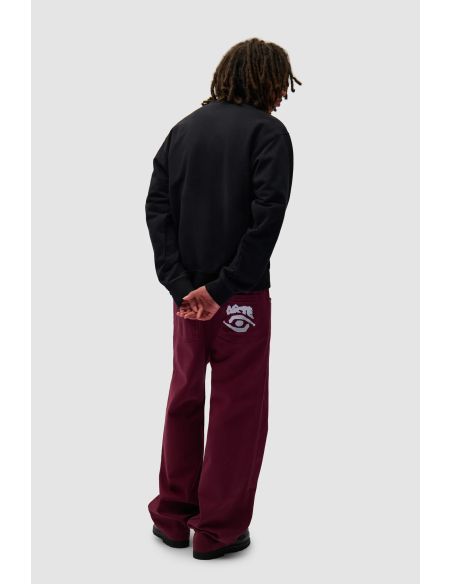 GRAPHIC POCKET PANTS BORDEAUX