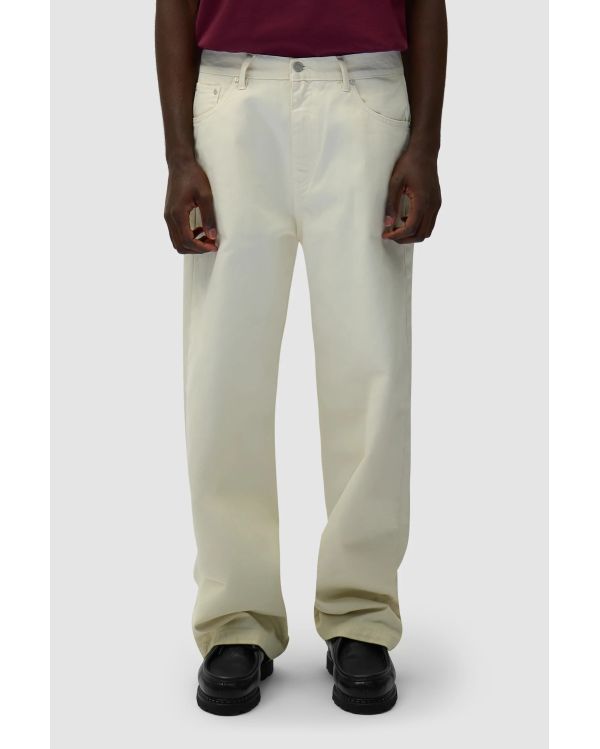 PANTALON GRAPHIQUE À POCHE ARRIÈRE CRÈME 2