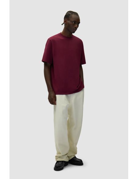 PANTALON GRAPHIQUE À POCHE ARRIÈRE CRÈME