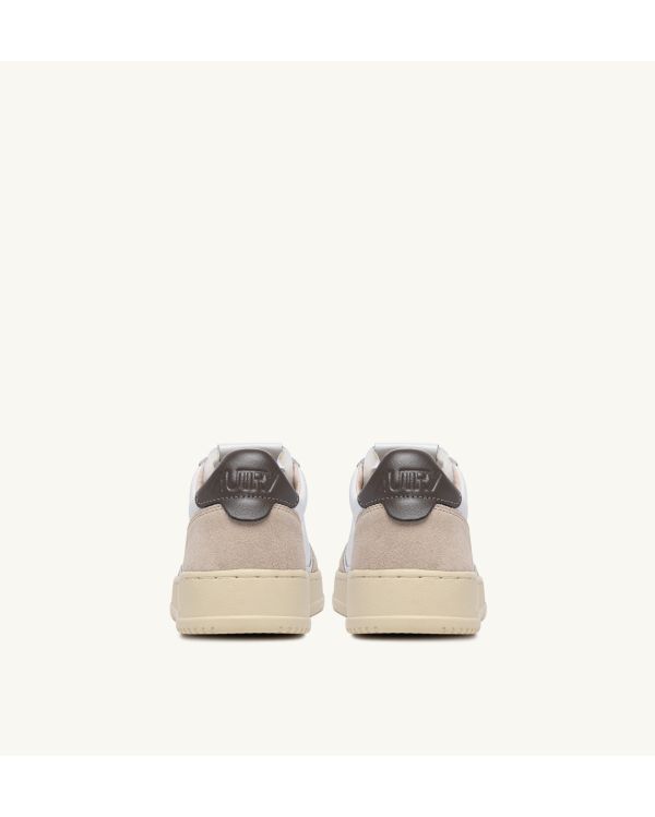 MEN'S MEDIALIST SNEAKERS TRICOLOR WHITE AND MOREL