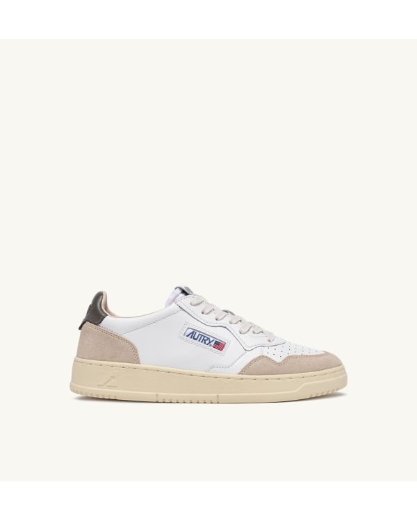 MEN'S MEDIALIST SNEAKERS TRICOLOR WHITE AND MOREL