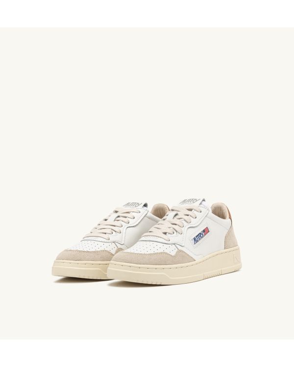 MEDALIST MEN'S SNEAKERS WHITE AND BROWN SUGAR 2